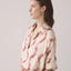 SUMMUM Top short sleeves faded ikat
