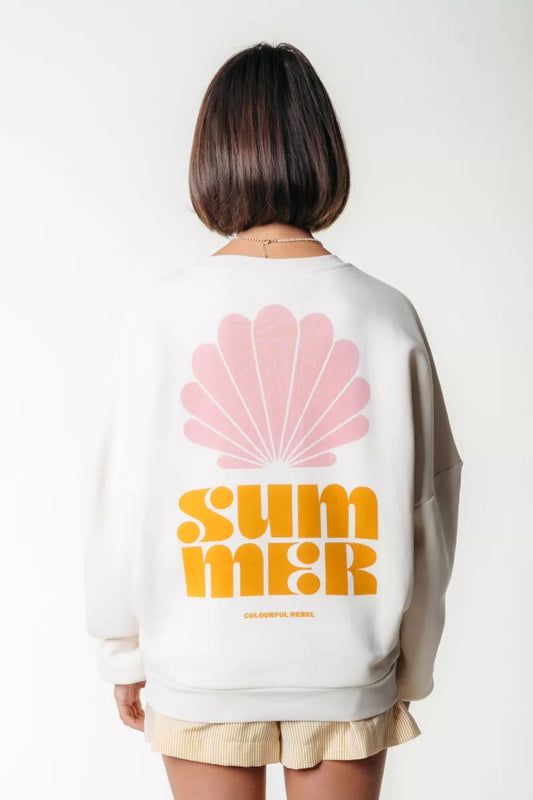 COLORFUL REBEL Summer Shell Dropped Shoulder Sweat