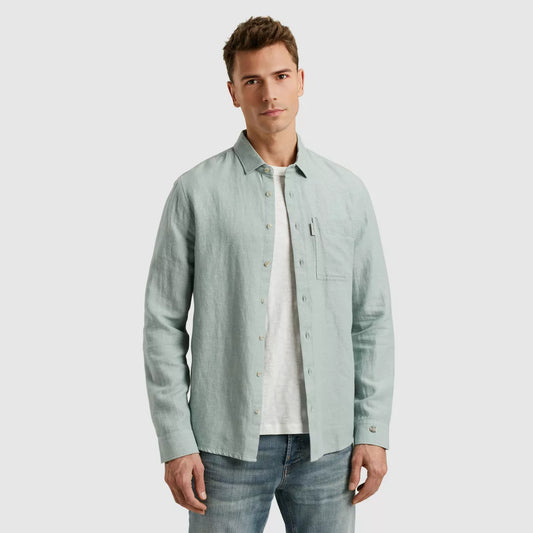 CAST IRON Shirt Long Sleeve - Blauw