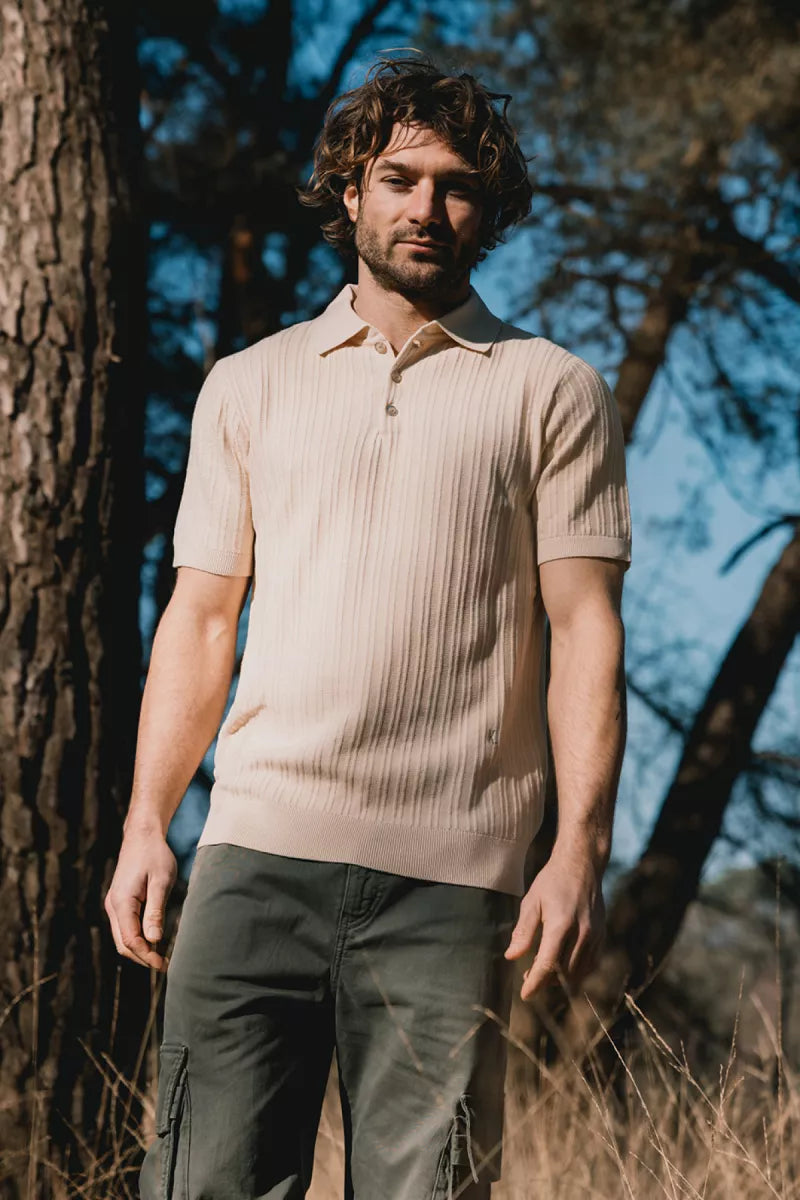 KULTIVATE Polo Vertical - Ecru