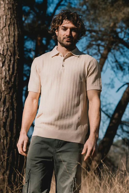 KULTIVATE Polo Vertical - Ecru