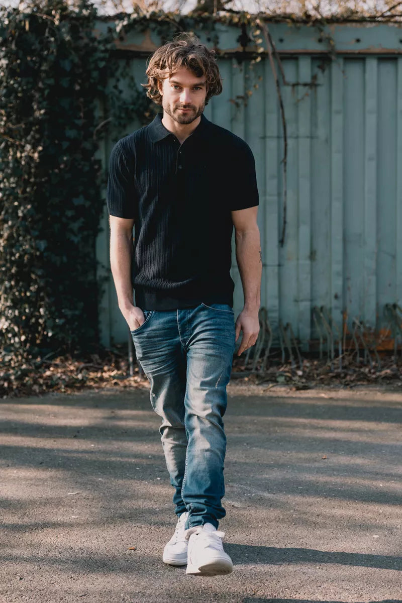 KULTIVATE Polo Vertical - Dark Navy