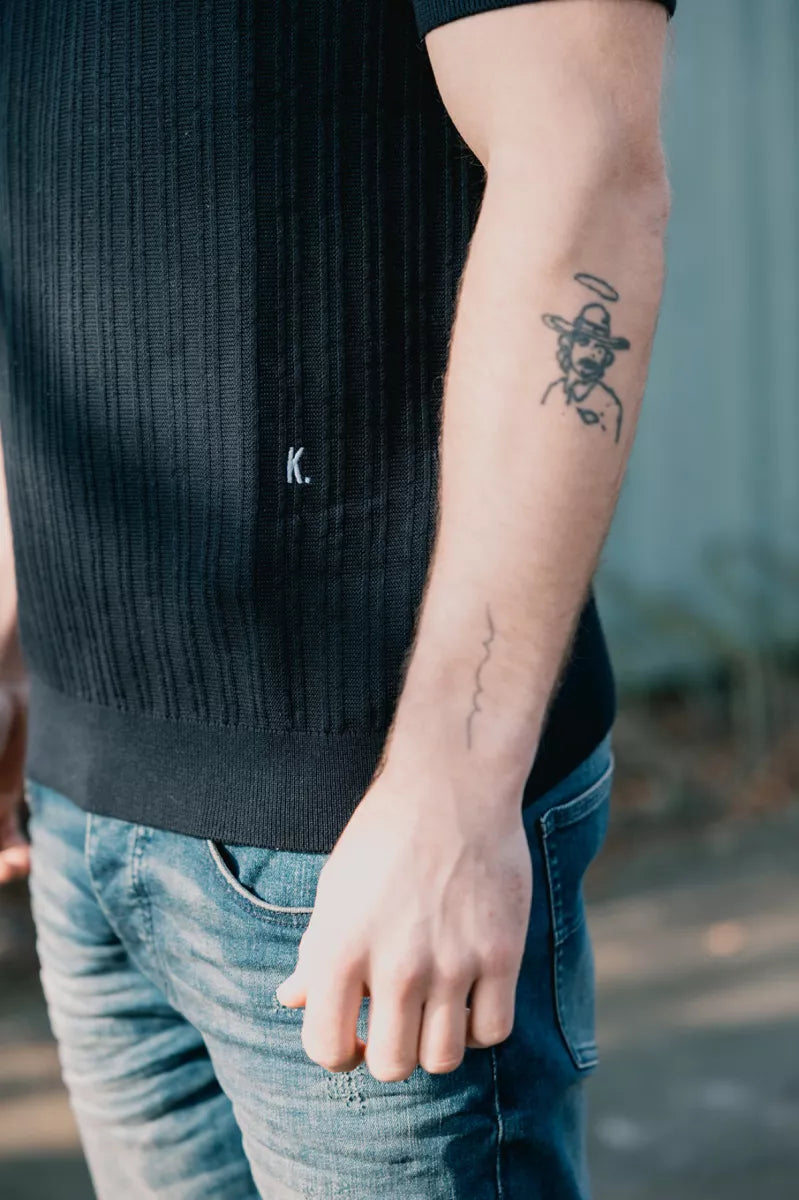 KULTIVATE Polo Vertical - Dark Navy