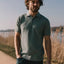 KULTIVATE Polo Vertical - Iceberg Green