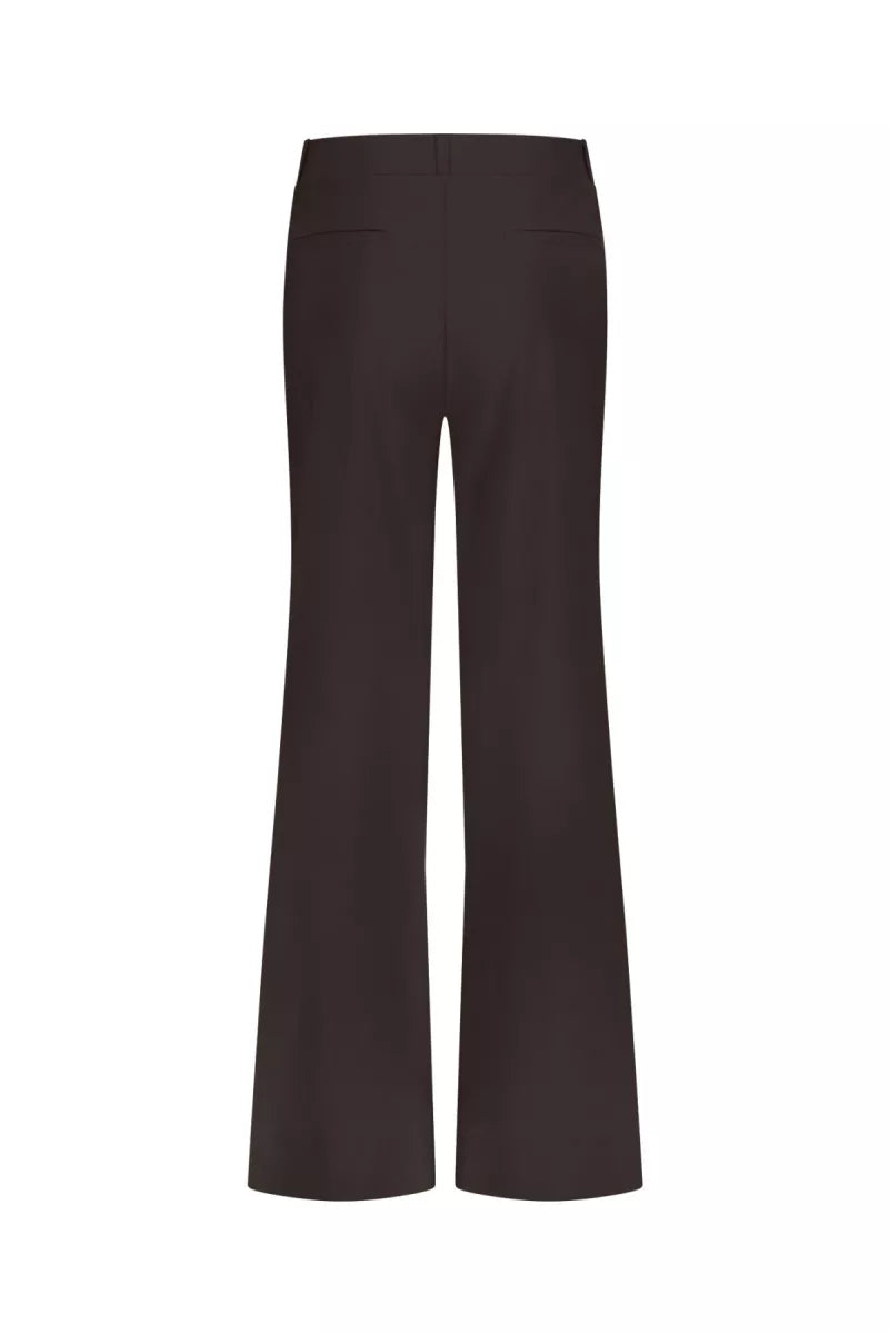 STUDIO ANNELOES Lexie bonded trousers - Espresso
