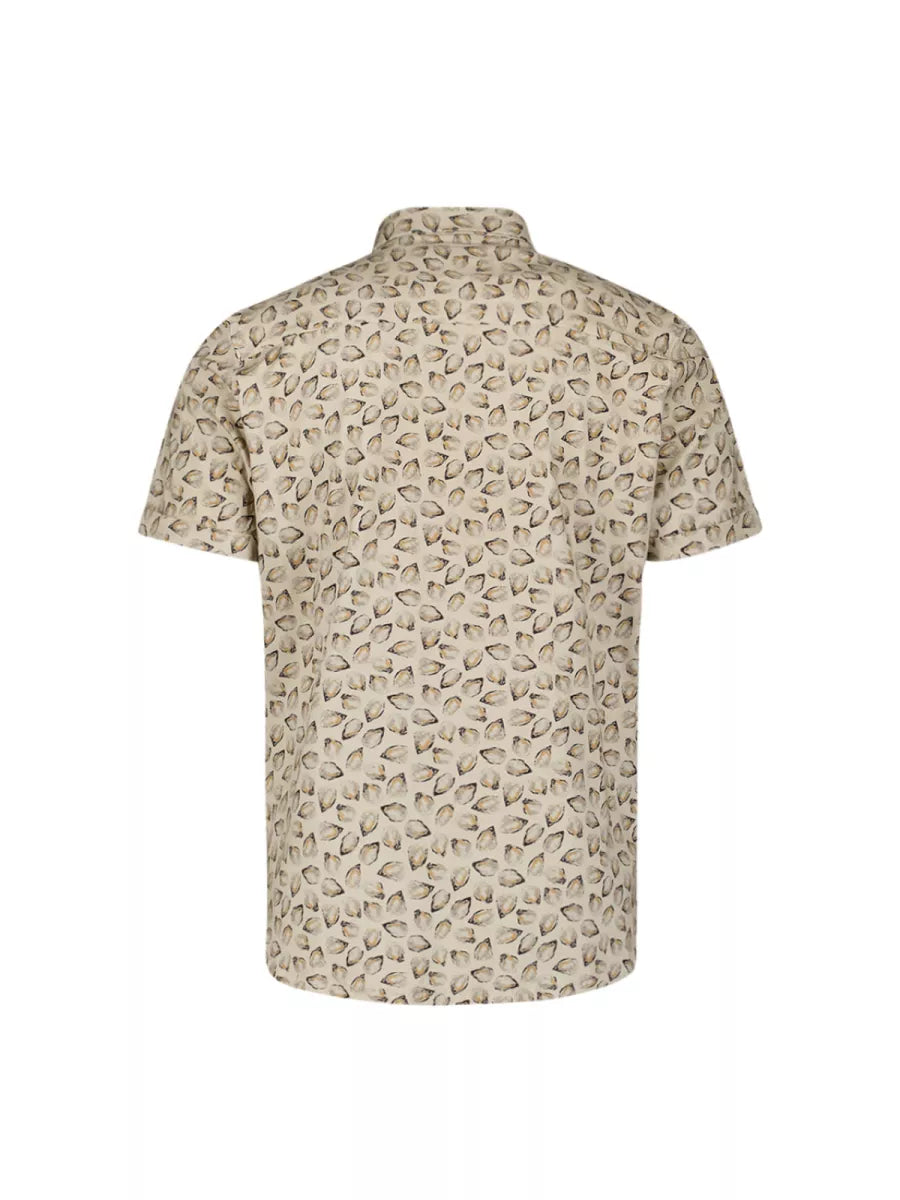 NO EXCESS Allover Printed Jersey Shirt - Sand