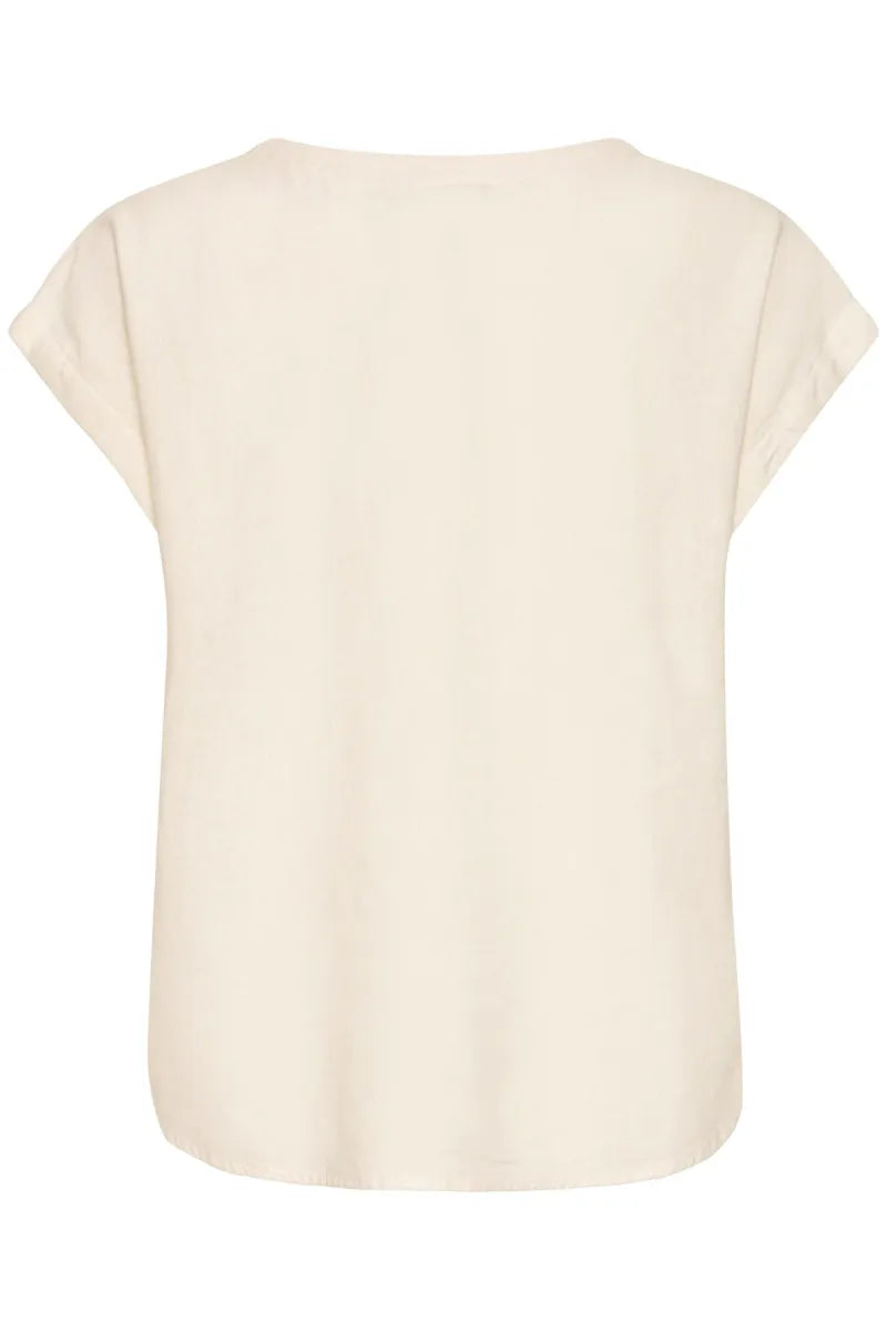 ICHI Linno Shirt - Ecru