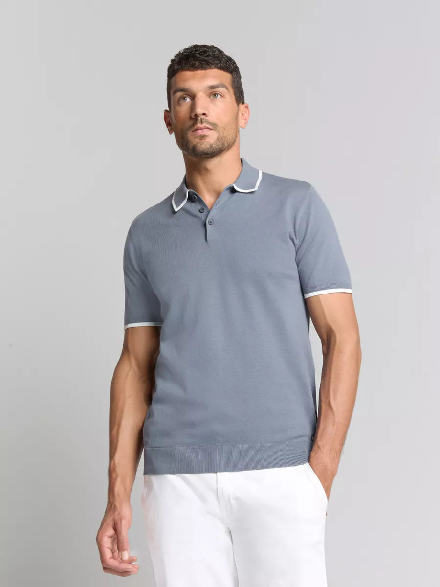 NO EXCESS Pullover Polo - Blauw