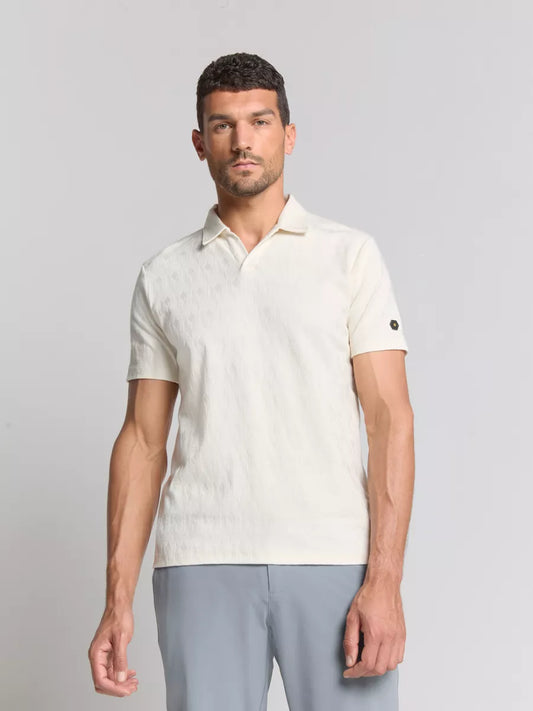NO EXCESS Polo Jacquard - Ecru