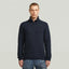 G-STAR Double Collar Half Zip Knit - DK Patriot
