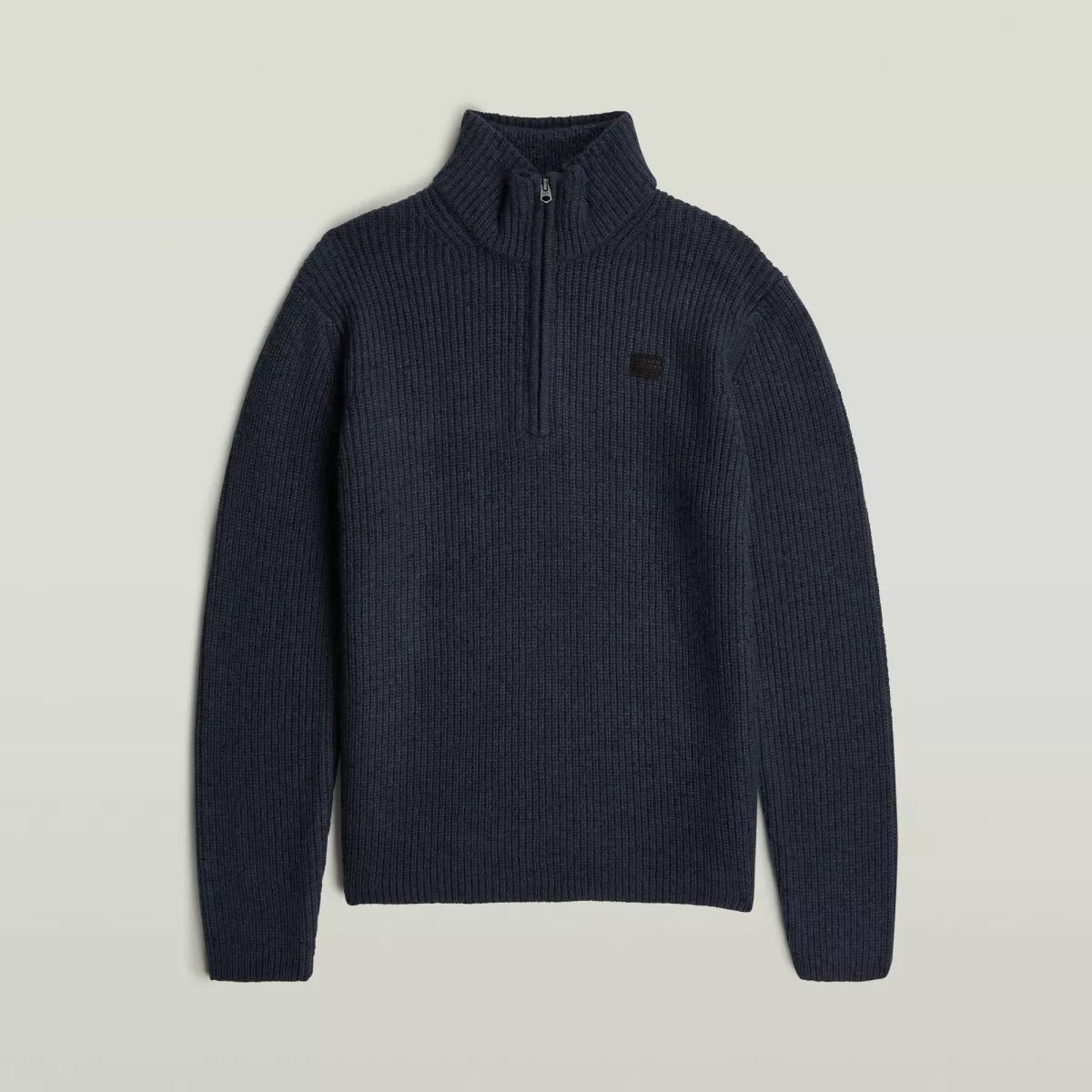 G-STAR Double Collar Half Zip Knit - DK Patriot
