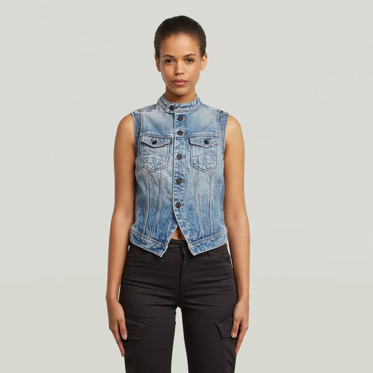 G-STAR Pitched Hem Slim Vest