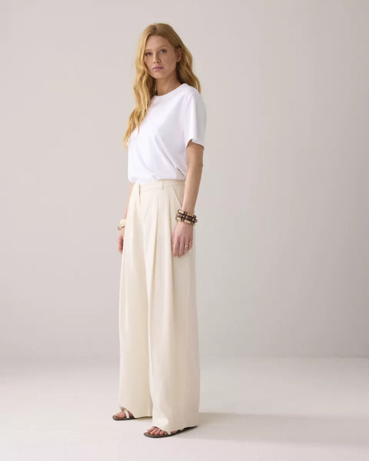 SUMMUM Trousers wide tencel