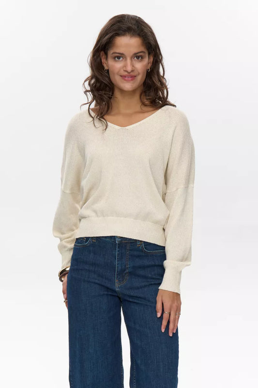 NUMPH NUMILRAY PULLOVER - Cloud Dancer