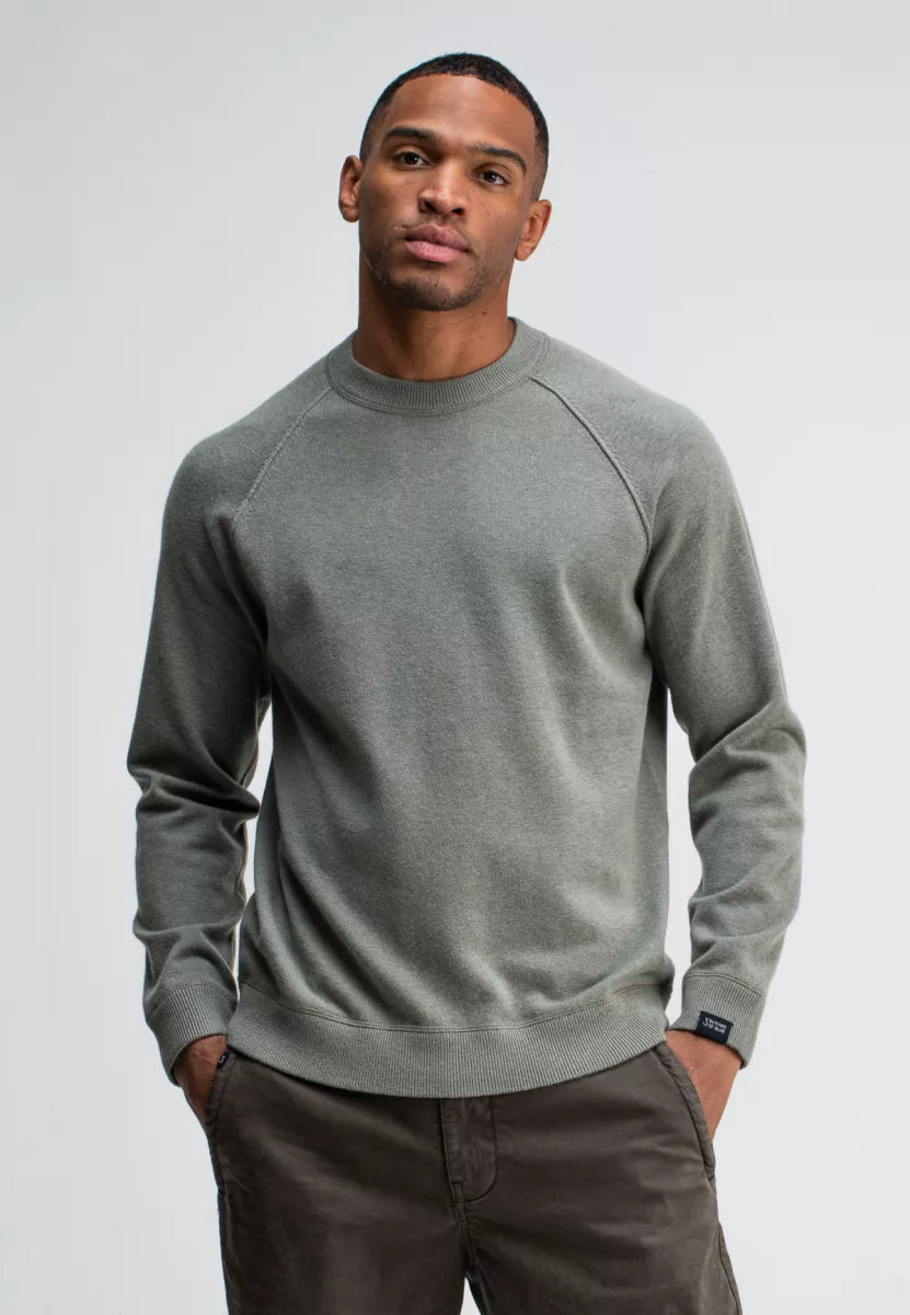 BUTCHER OF BLUE Clifden Sweat Crew - Granite Green