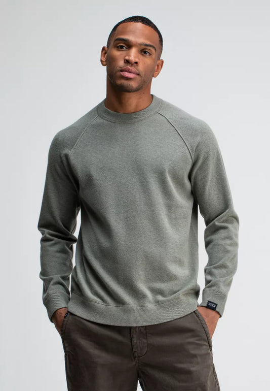 BUTCHER OF BLUE Clifden Sweat Crew - Granite Green