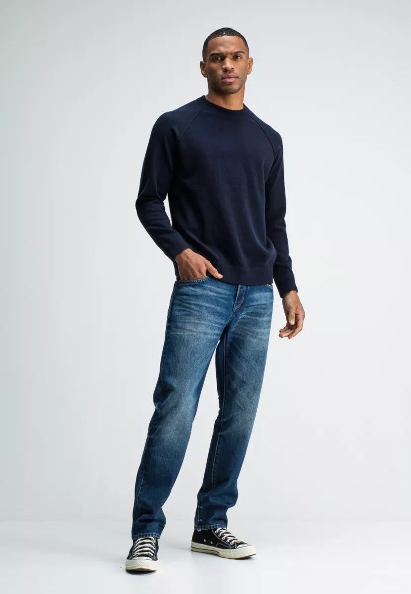 BUTCHER OF BLUE Clifden Sweat Crew - Alaska Blue