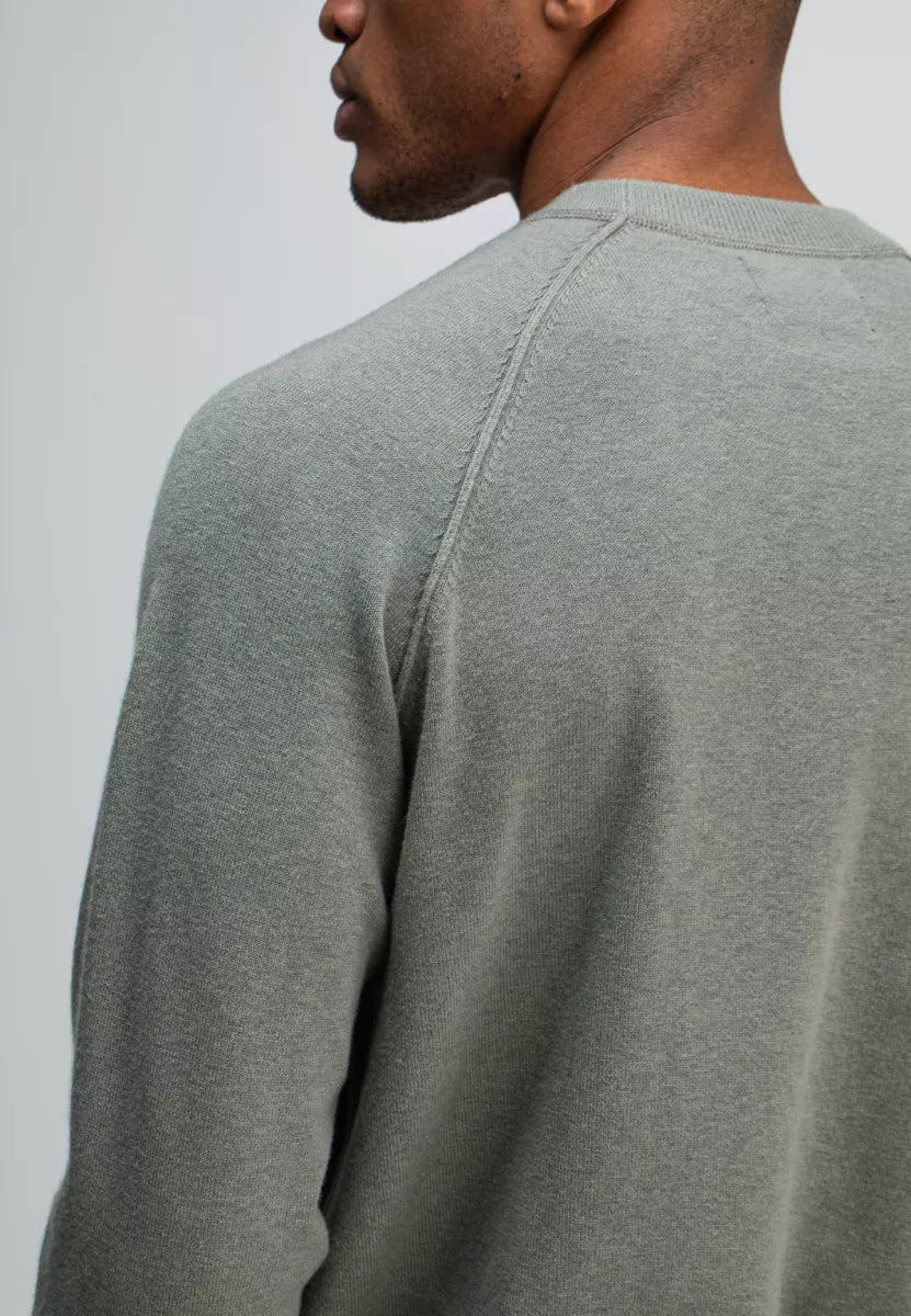 BUTCHER OF BLUE Clifden Sweat Crew - Granite Green