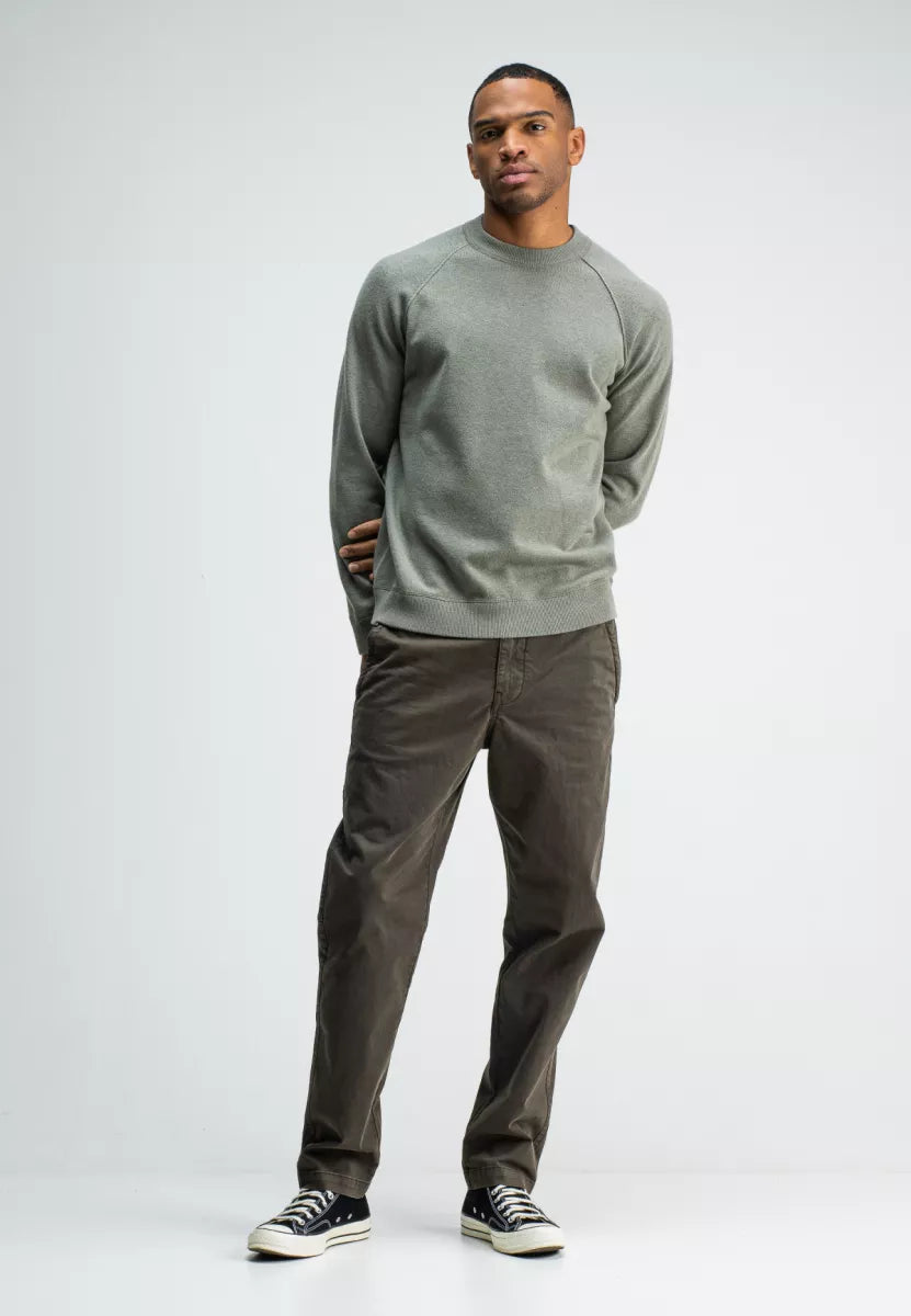 BUTCHER OF BLUE Clifden Sweat Crew - Granite Green