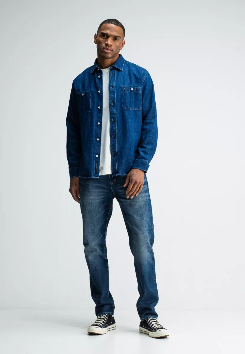 BUTCHER OF BLUE Aidan Worker Denim Shirt