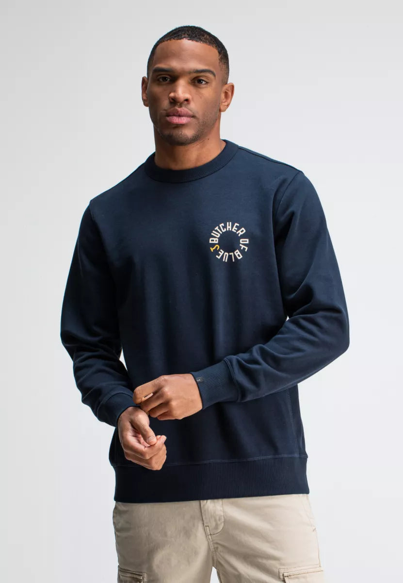 BUTCHER OF BLUE Army Circle Crew - Alaska Blue