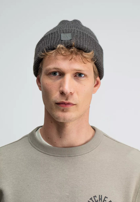 BUTCHER OF BLUE Army Wool Hook Beanie - Mocha Brown