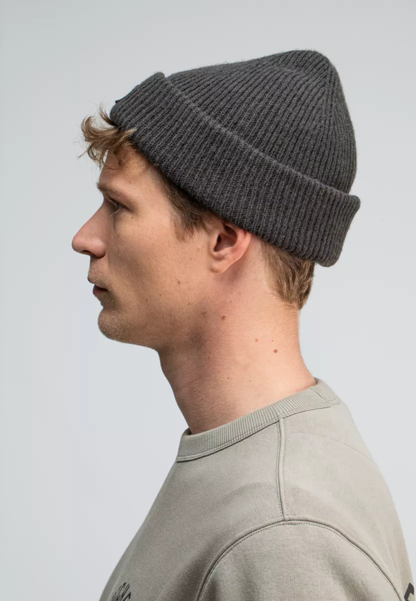 BUTCHER OF BLUE Army Wool Hook Beanie - Mocha Brown
