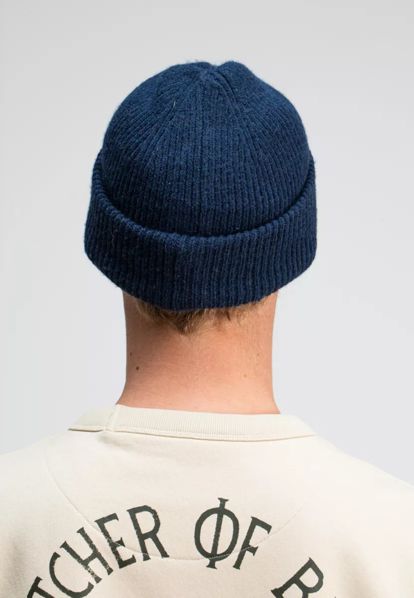 BUTCHER OF BLUE Army Wool Hook Beanie - Alaska Blue