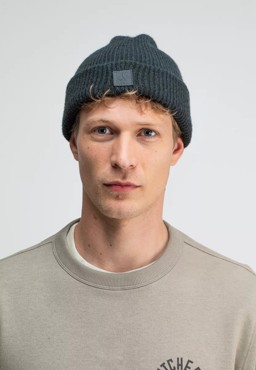 BUTCHER OF BLUE Army Wool Hook Beanie - Conda Green