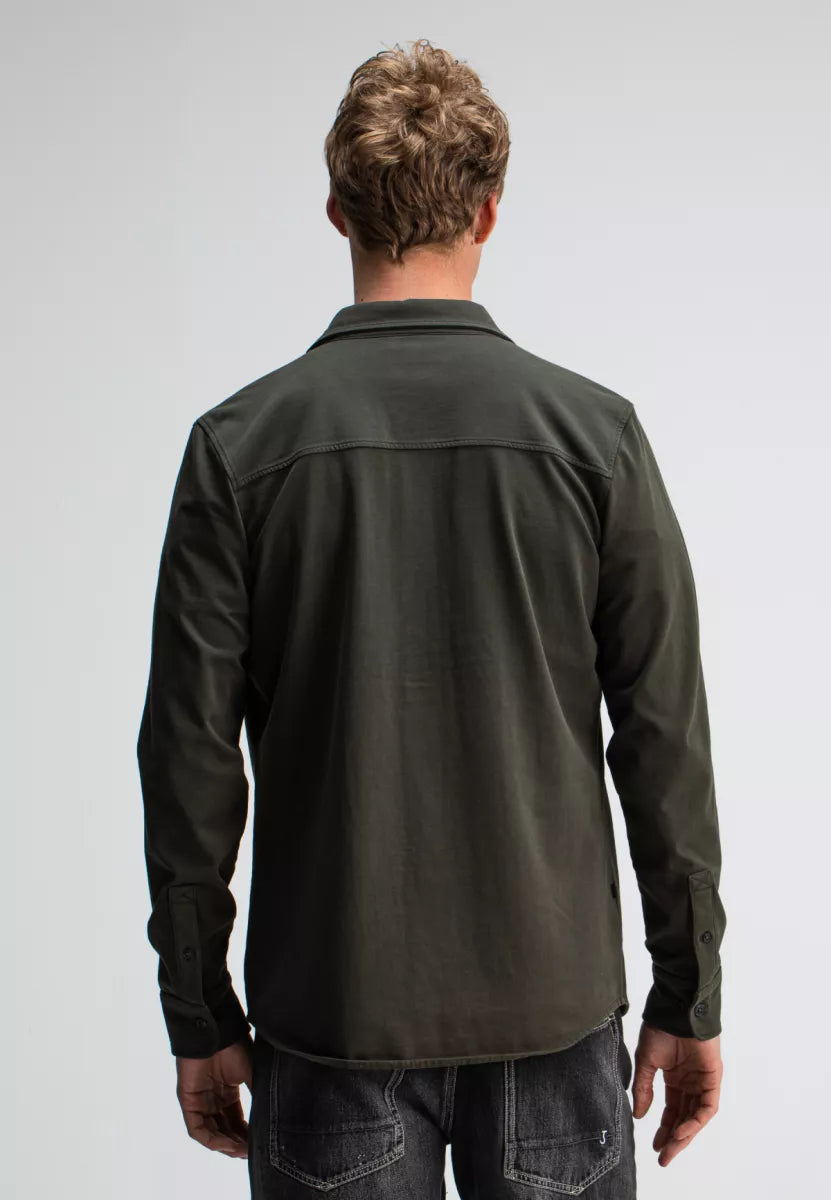 BUTCHER OF BLUE Finn Pocket Jersey Overshirt - Mocha Brown