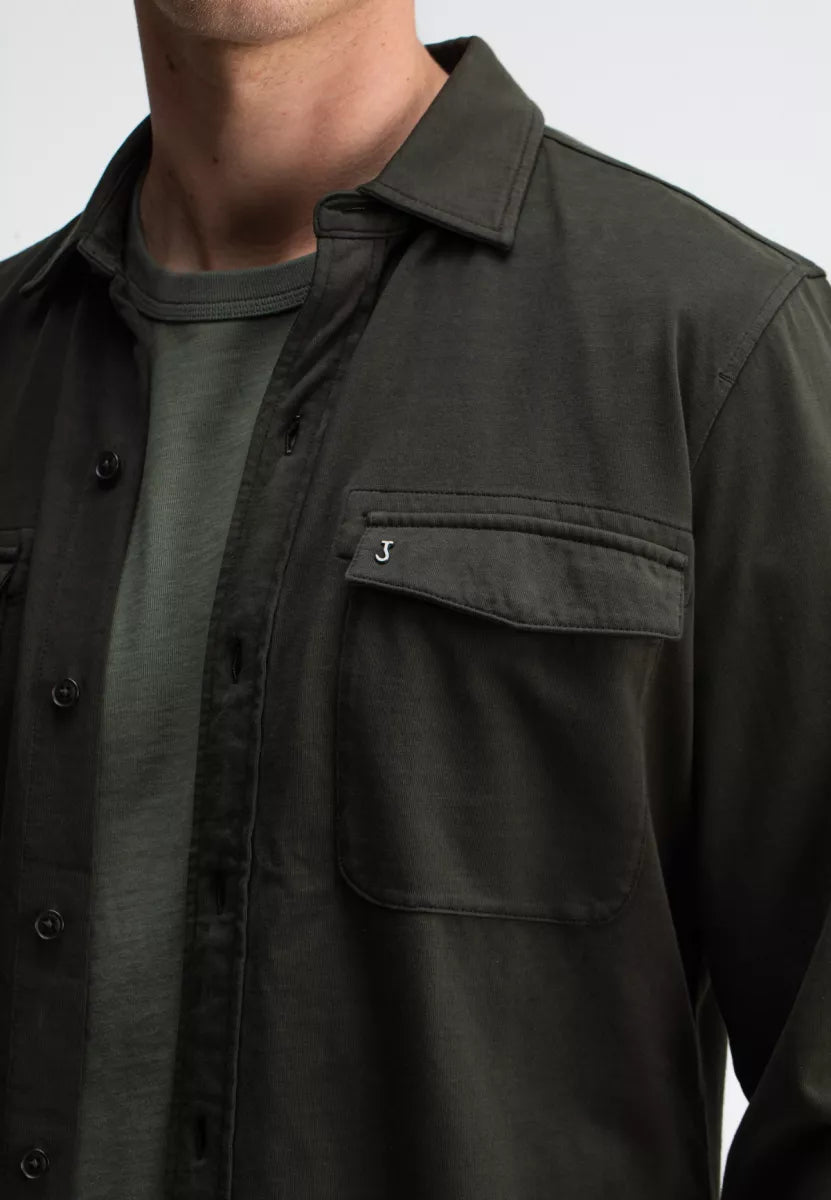 BUTCHER OF BLUE Finn Pocket Jersey Overshirt - Mocha Brown