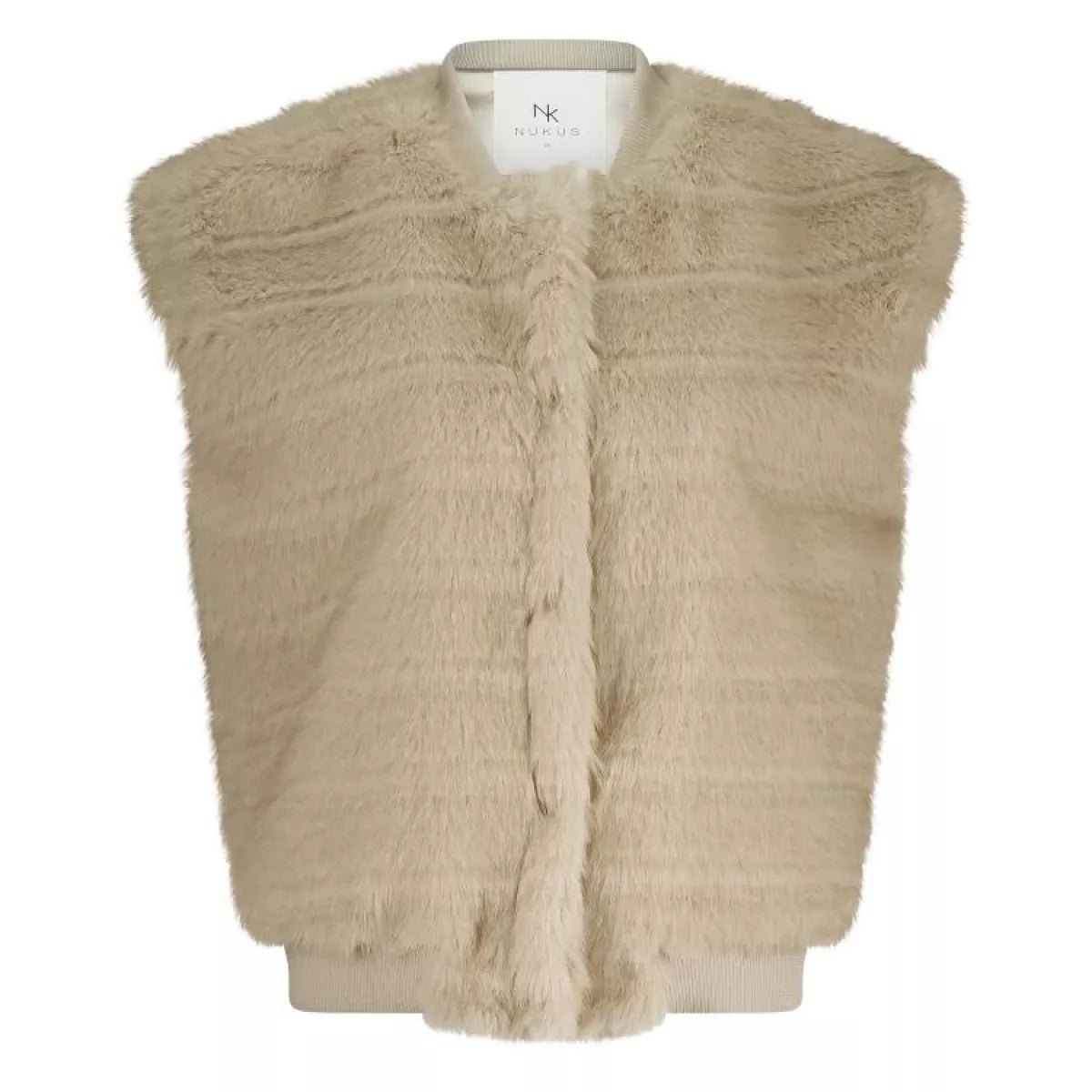 NUKUS Billy Gilet Stripe - Sand
