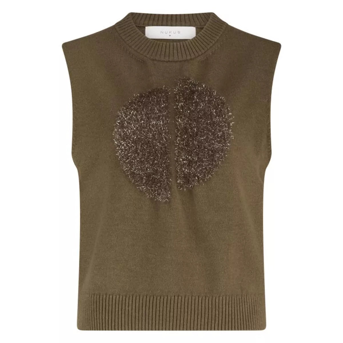 NUKUS Intarsia Spencer - Fango