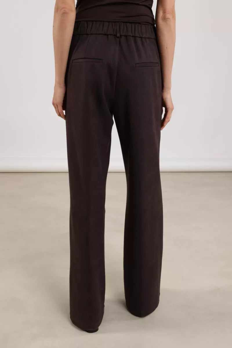 NUKUS Jill Pants Scuba - Dark Chocolate