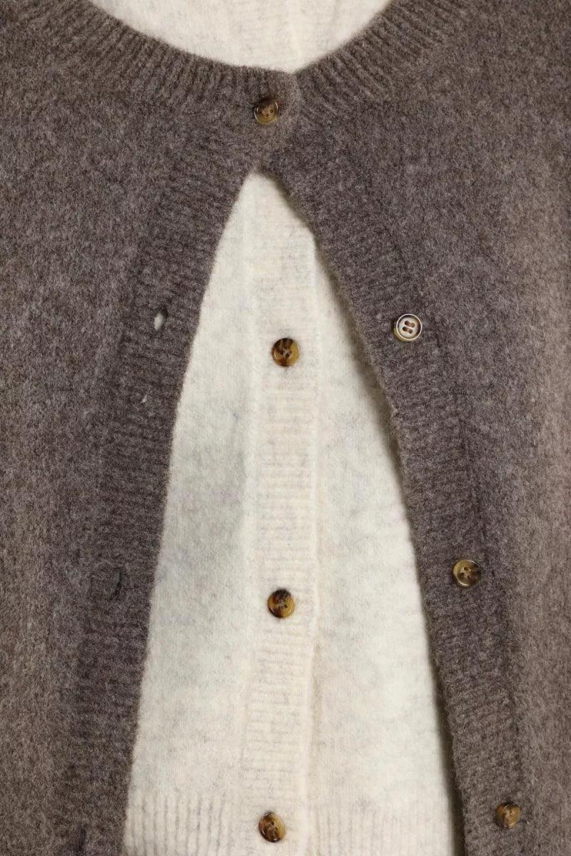 NUKUS Mia Cardigan - Fango