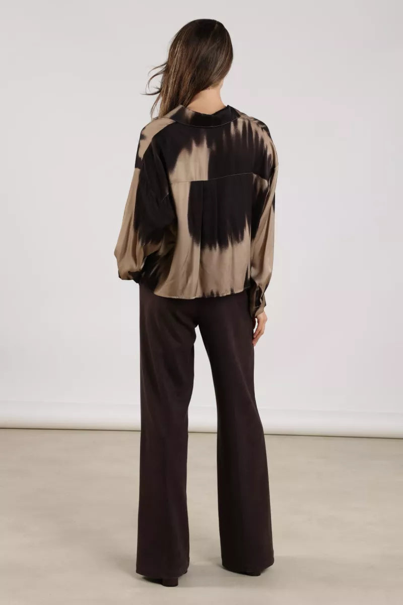 NUKUS Jill Pants Scuba - Dark Chocolate