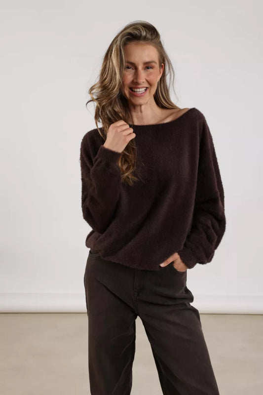 NUKUS Mathilde Pullover Soft - Dark Chocolate