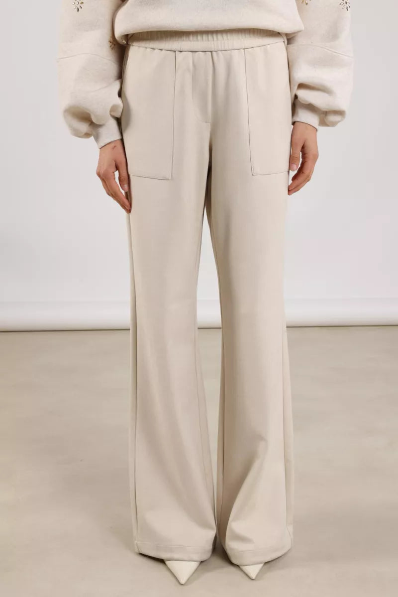 NUKUS Trix Pants Suedine - Off White