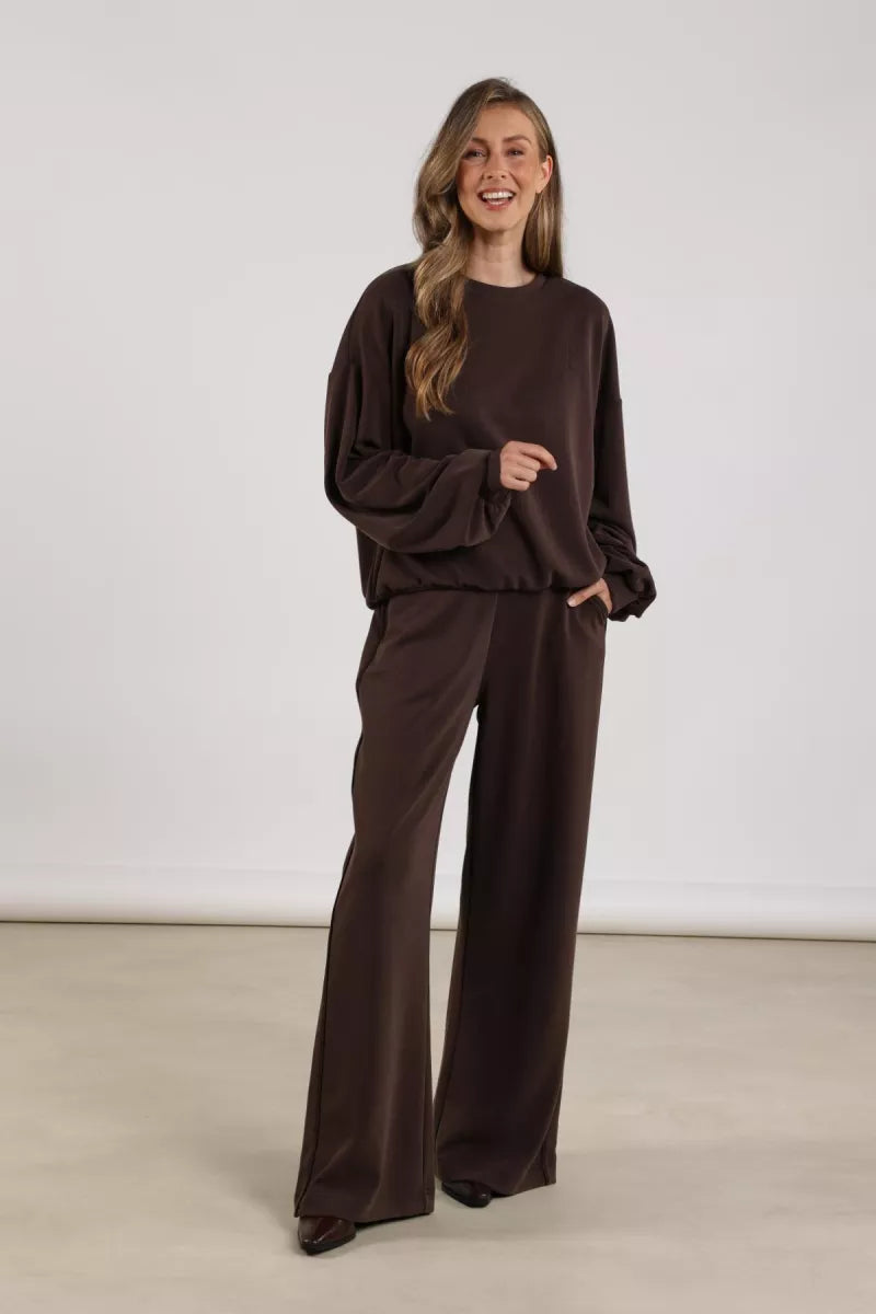 NUKUS Gabi Pullover - Dark Chocolate