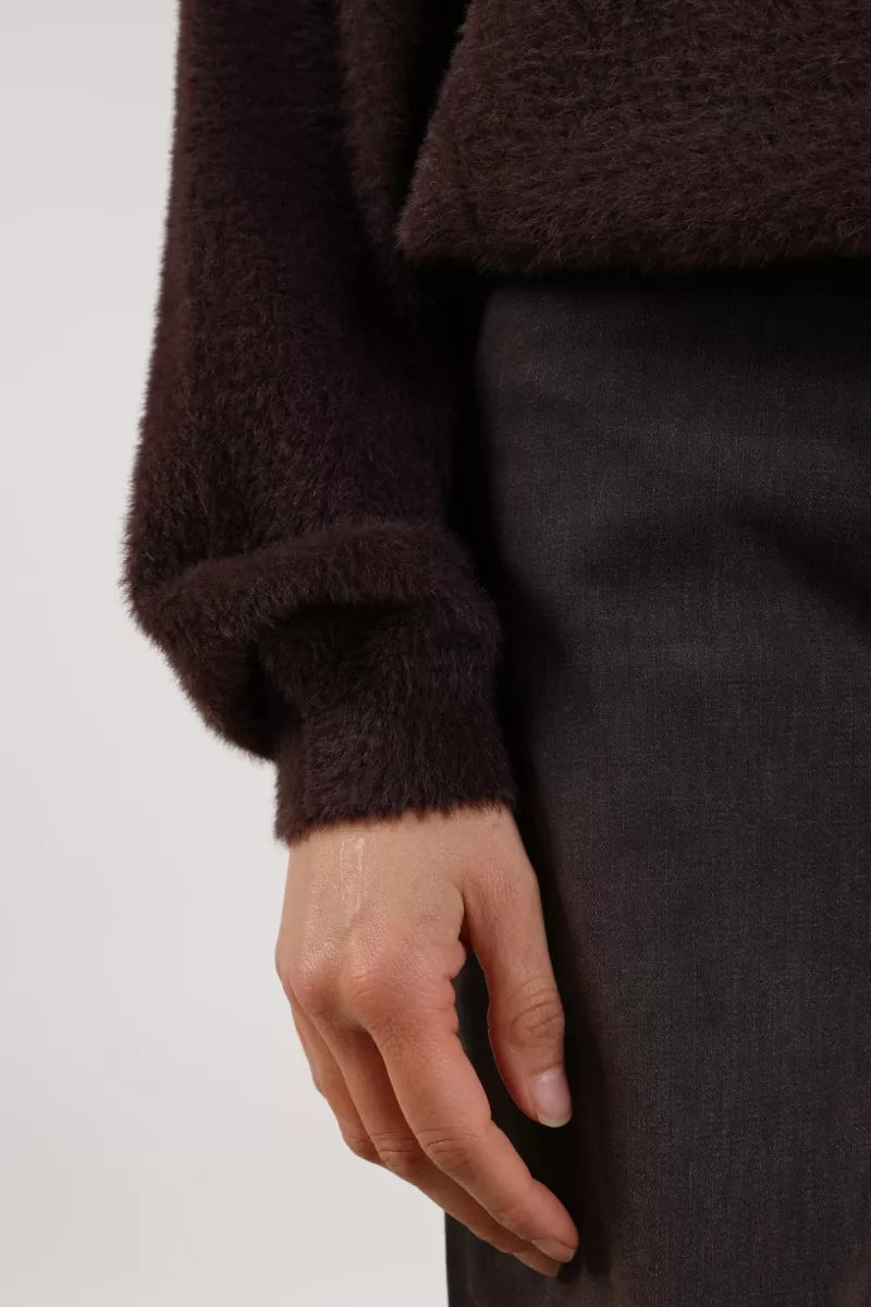 NUKUS Mathilde Pullover Soft - Dark Chocolate
