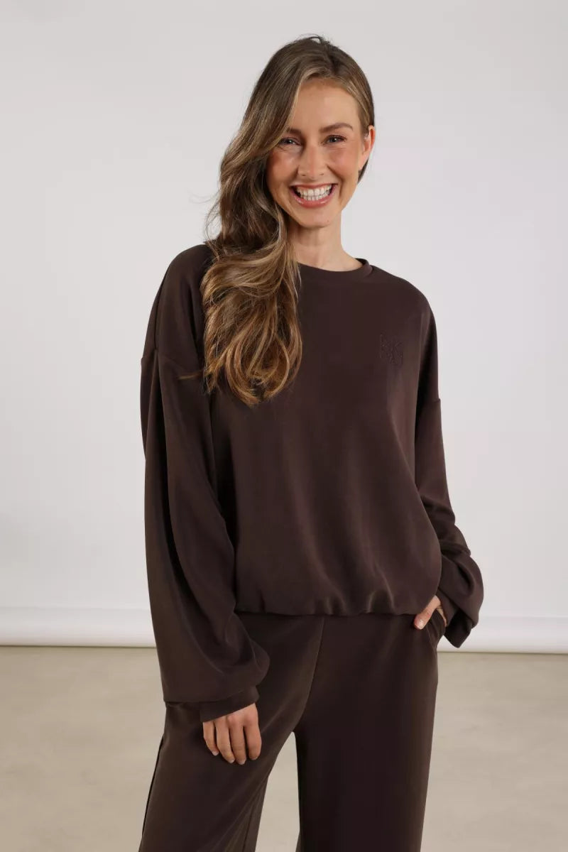NUKUS Gabi Pullover - Dark Chocolate