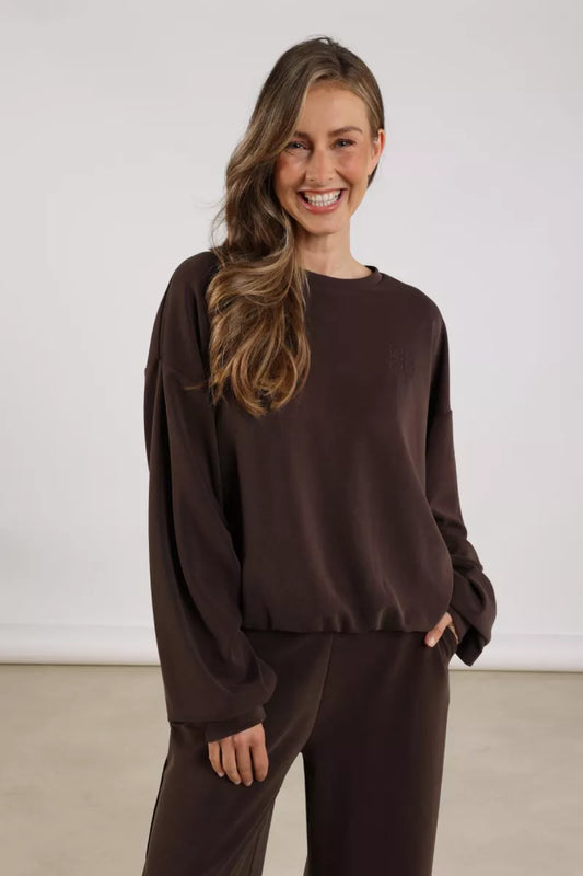 NUKUS Gabi Pullover - Dark Chocolate