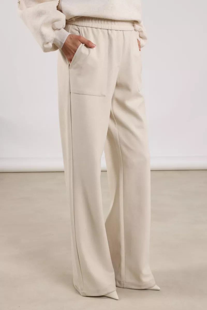 NUKUS Trix Pants Suedine - Off White