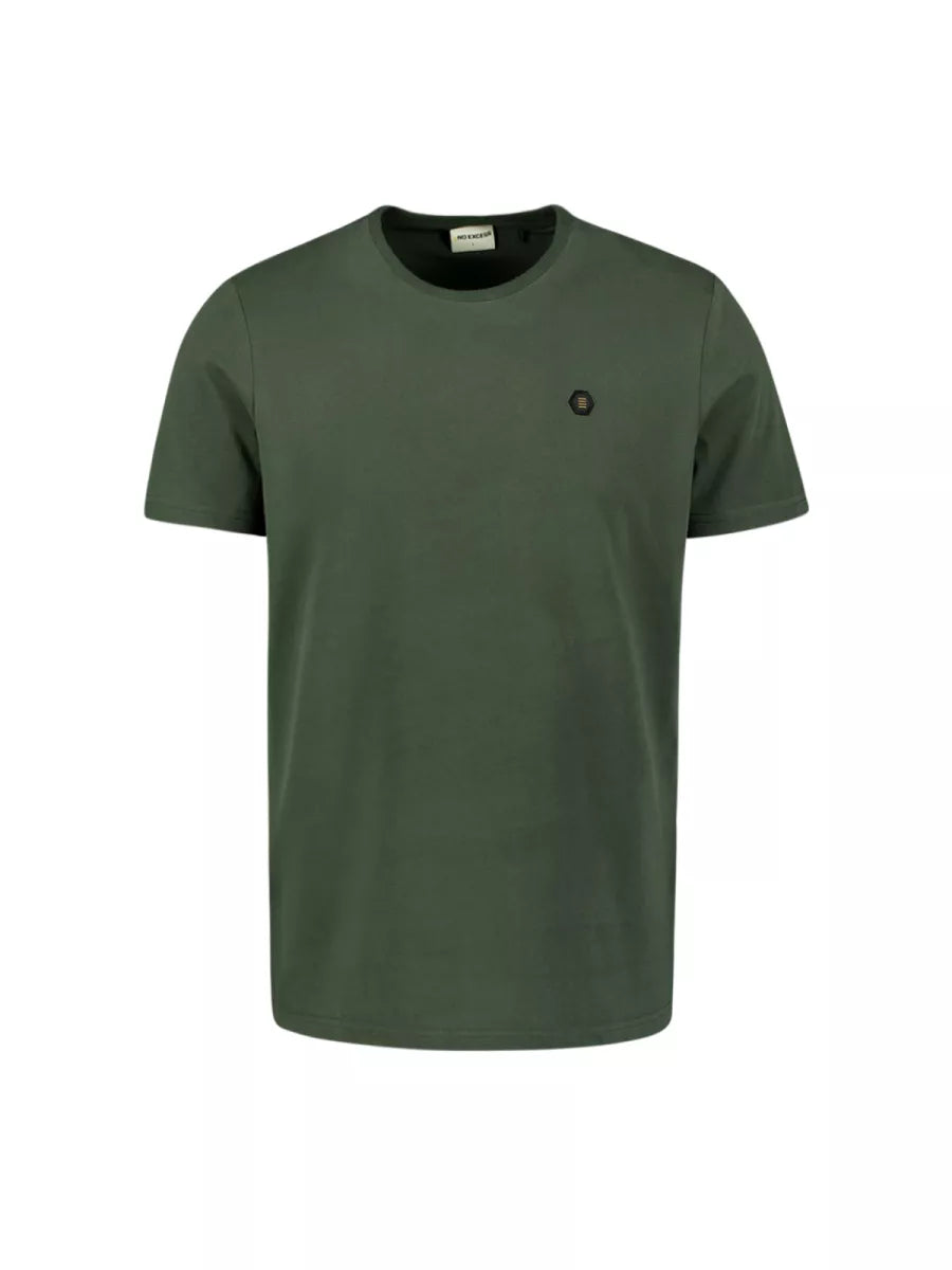 NO EXCESS T-Shirt Crewneck Peached - Dark Green