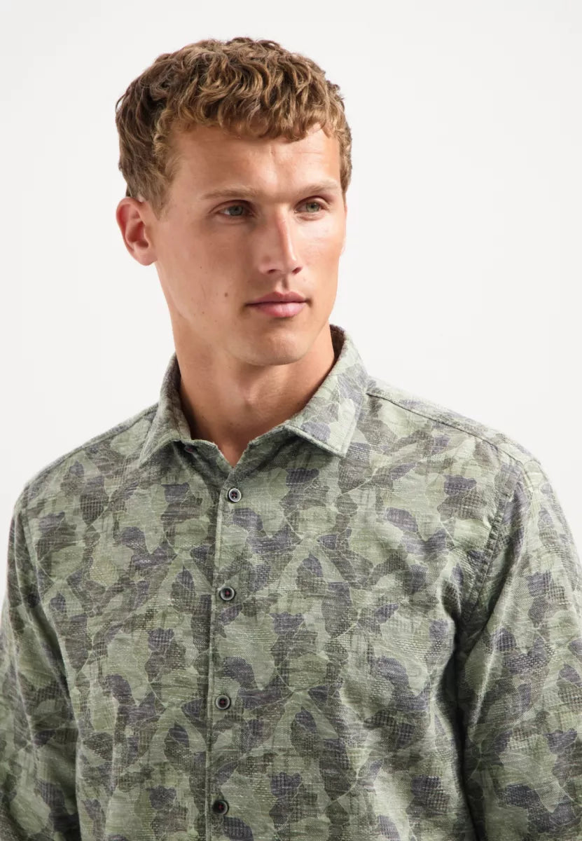 NO EXCESS Shirt Allover Printed