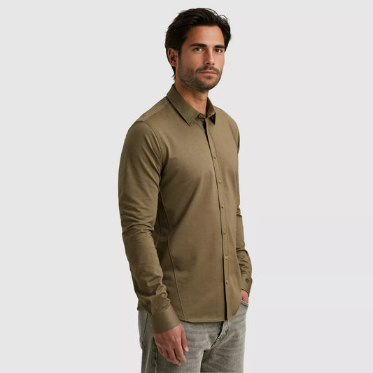 CAST IRON Long Sleeve Shirt - Brown