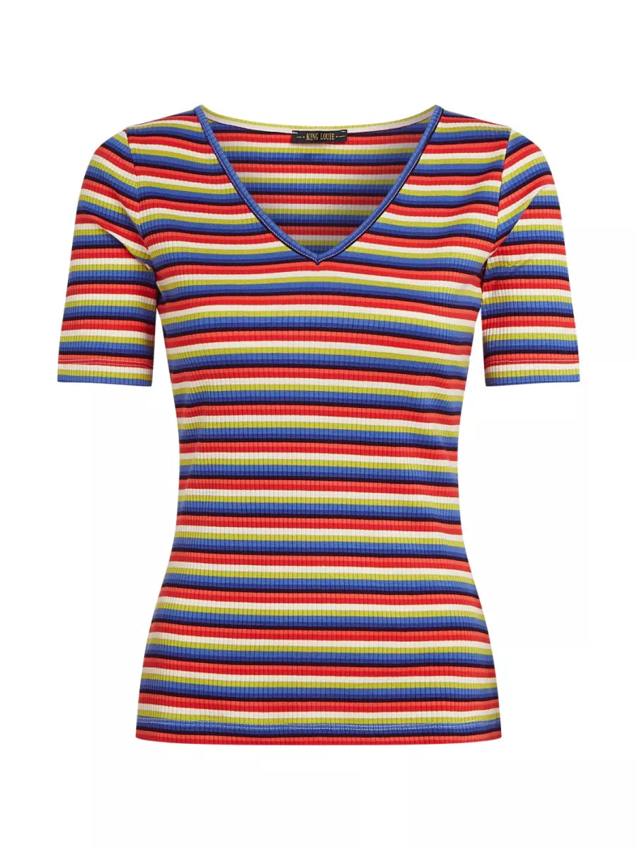 KING LOUIE Carice V Top Samui Stripe