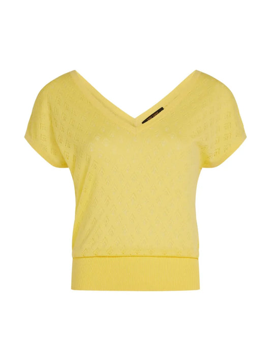 KING LOUIE Top Mateo Knit - Yellow Cream