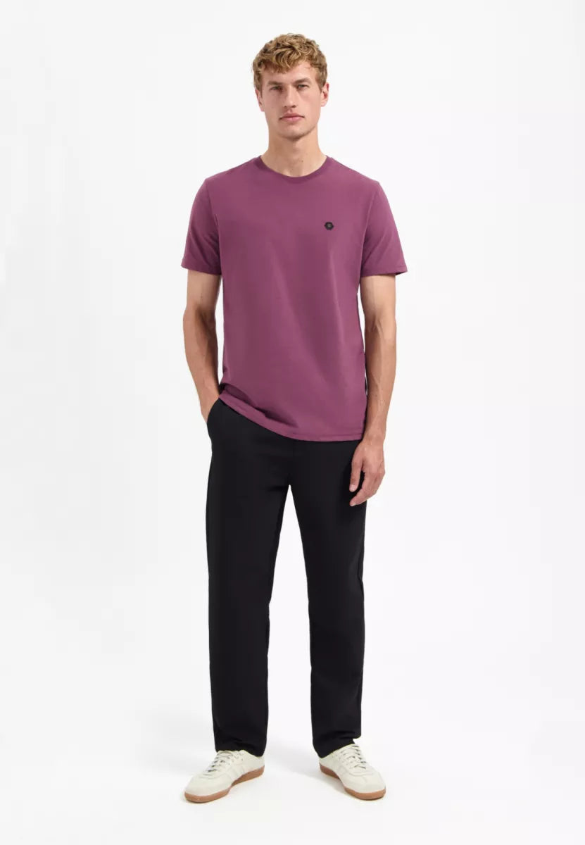 NO EXCESS T-Shirt Crewneck Peached - Dark Wine