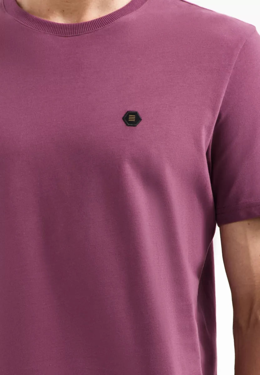 NO EXCESS T-Shirt Crewneck Peached - Dark Wine